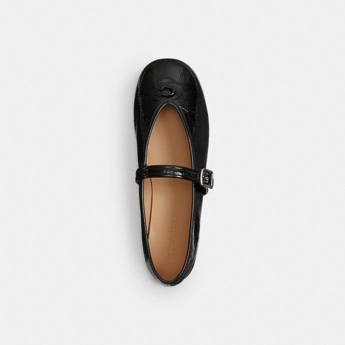 SCULPTED C CRINKLE PATENT LEATHER SOFT MARY JANE