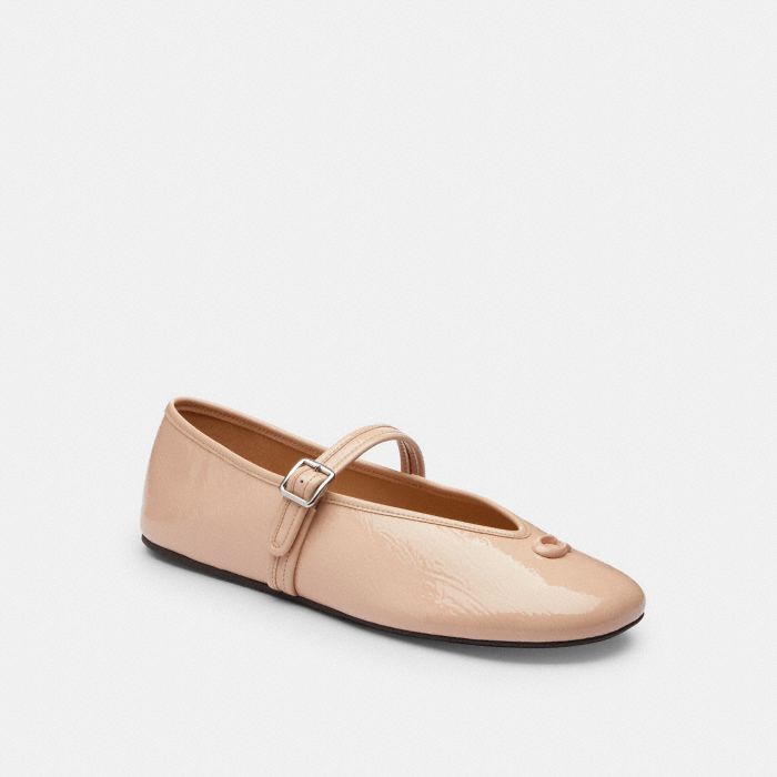 SCULPTED C CRINKLE PATENT LEATHER SOFT MARY JANE