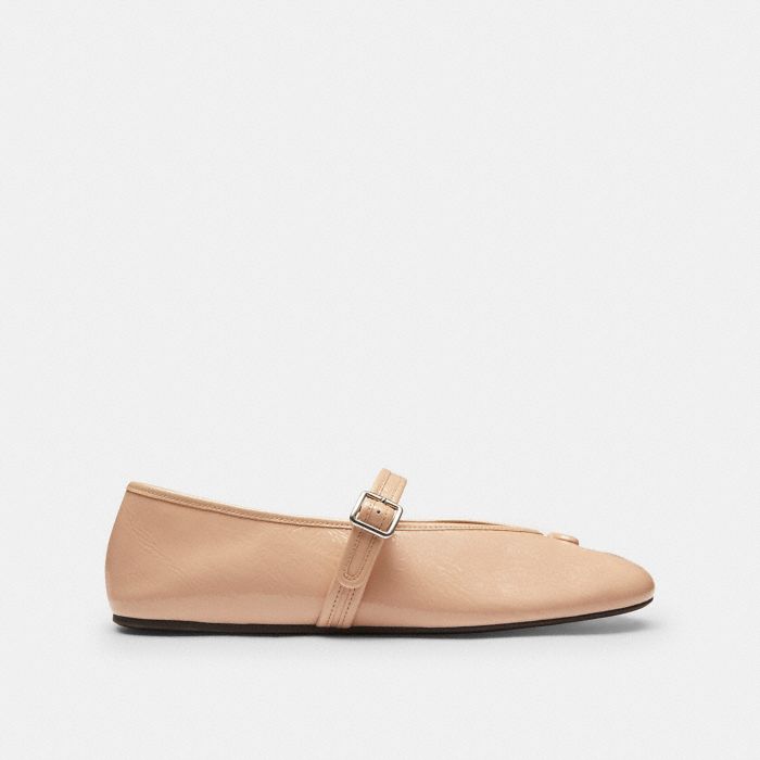 SCULPTED C CRINKLE PATENT LEATHER SOFT MARY JANE