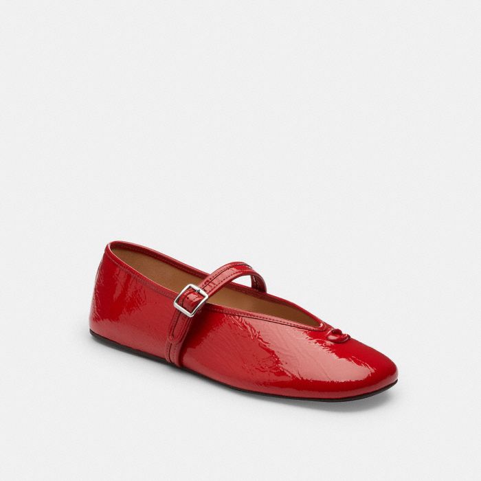 SCULPTED C CRINKLE PATENT LEATHER SOFT MARY JANE