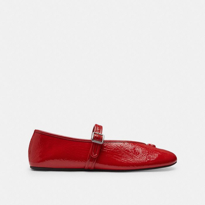 SCULPTED C CRINKLE PATENT LEATHER SOFT MARY JANE