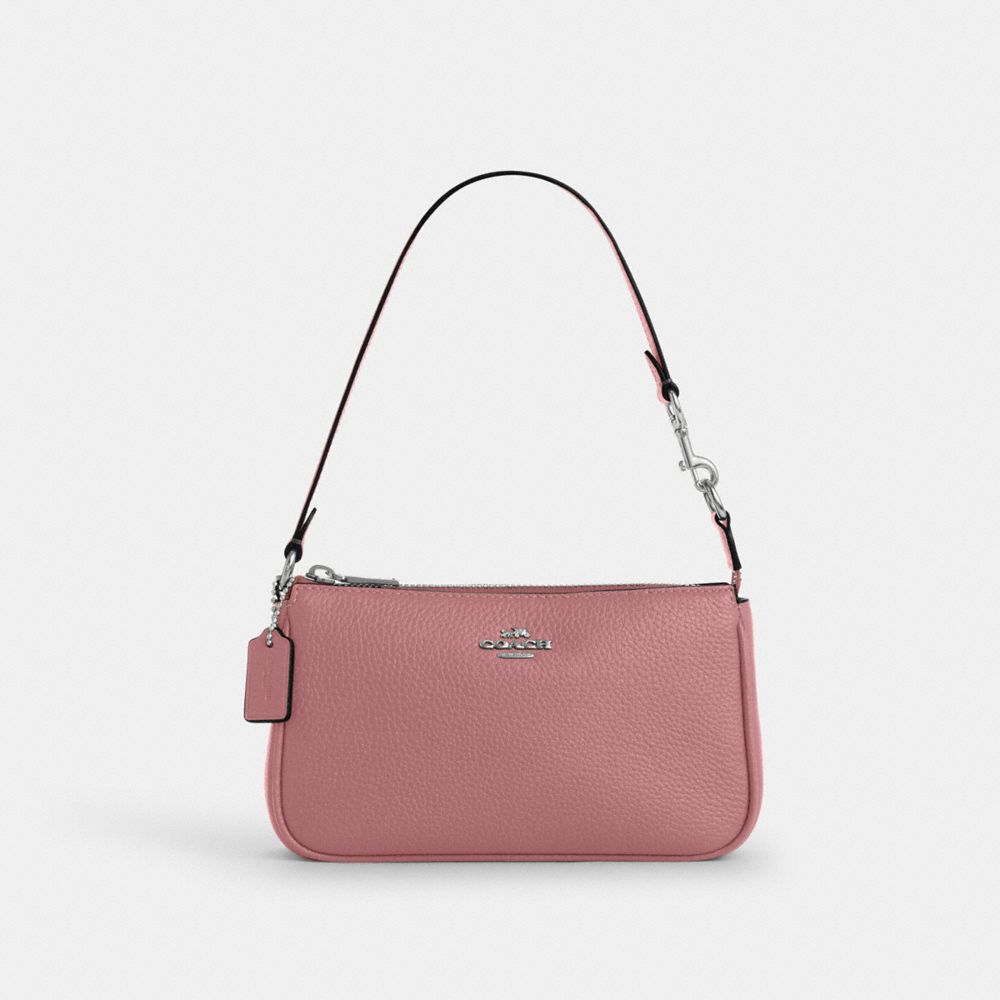 COACH CBQ88 Nolita 19 SILVER/DUSTY PINK