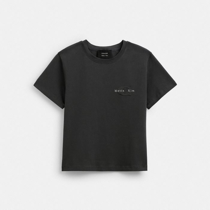 COACH MATIN KIM WASHED CROPPED T-SHIRT