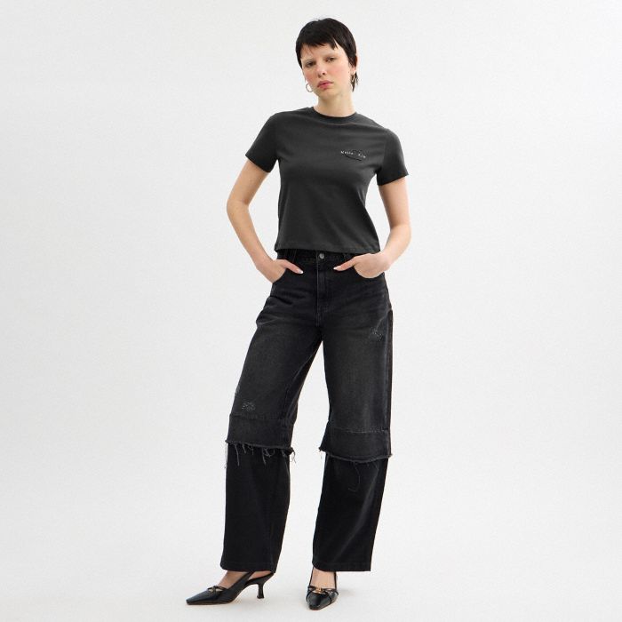 COACH MATIN KIM WASHED CROPPED T-SHIRT