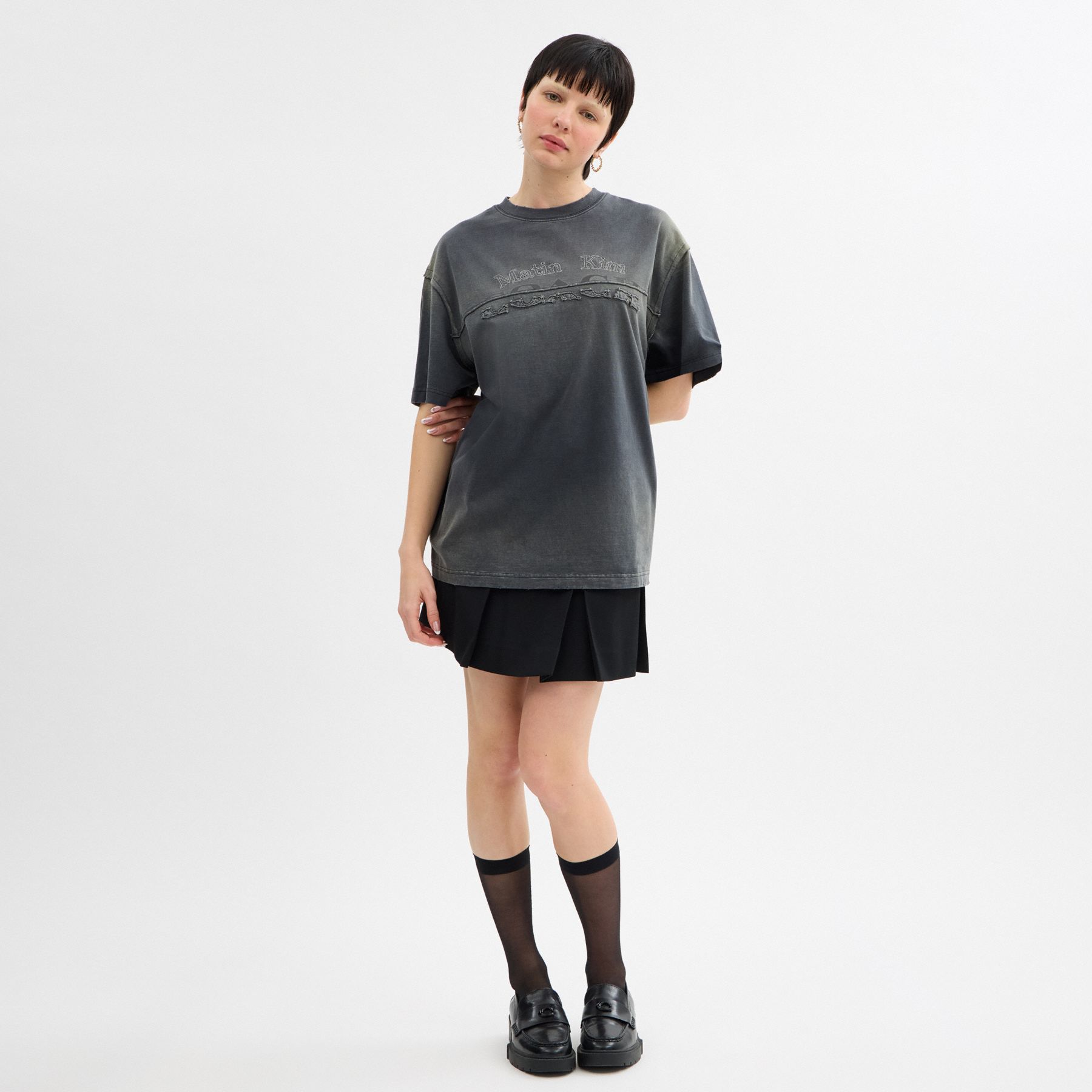 Matin Kim X Coach WASHED OVERSIZE LOGO T-SHIRT | WY Store