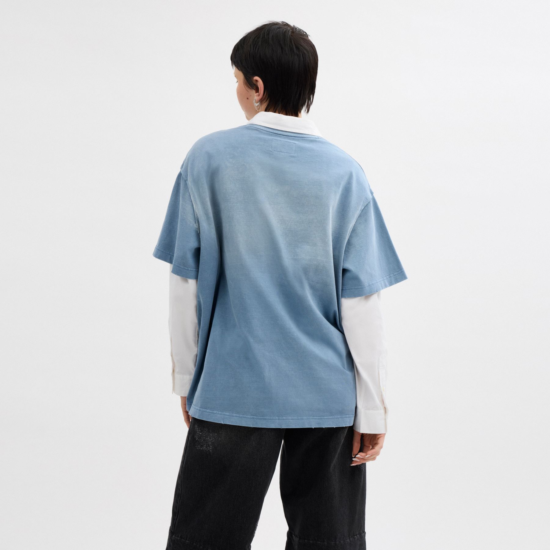 Tシャツ・カットソー Matin Kim X Coach WASHED LARGE FIT LOGO T-SHIRT 5BNY009 Matin Kim X Coach WASHED LARGE FIT LOGO T-SHIRT 5BNY009
