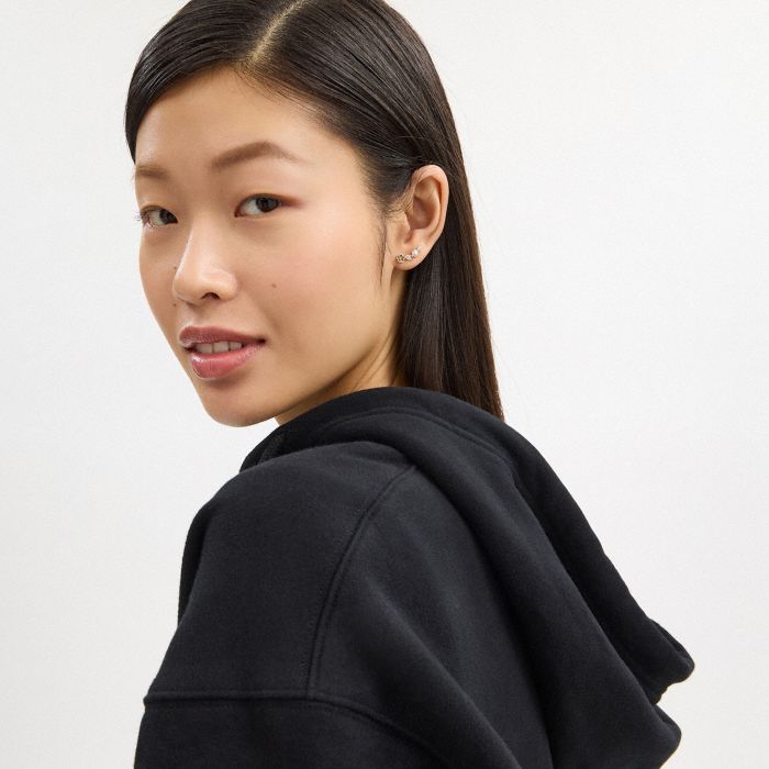 PEARL TEA ROSE CRAWLER EARRINGS