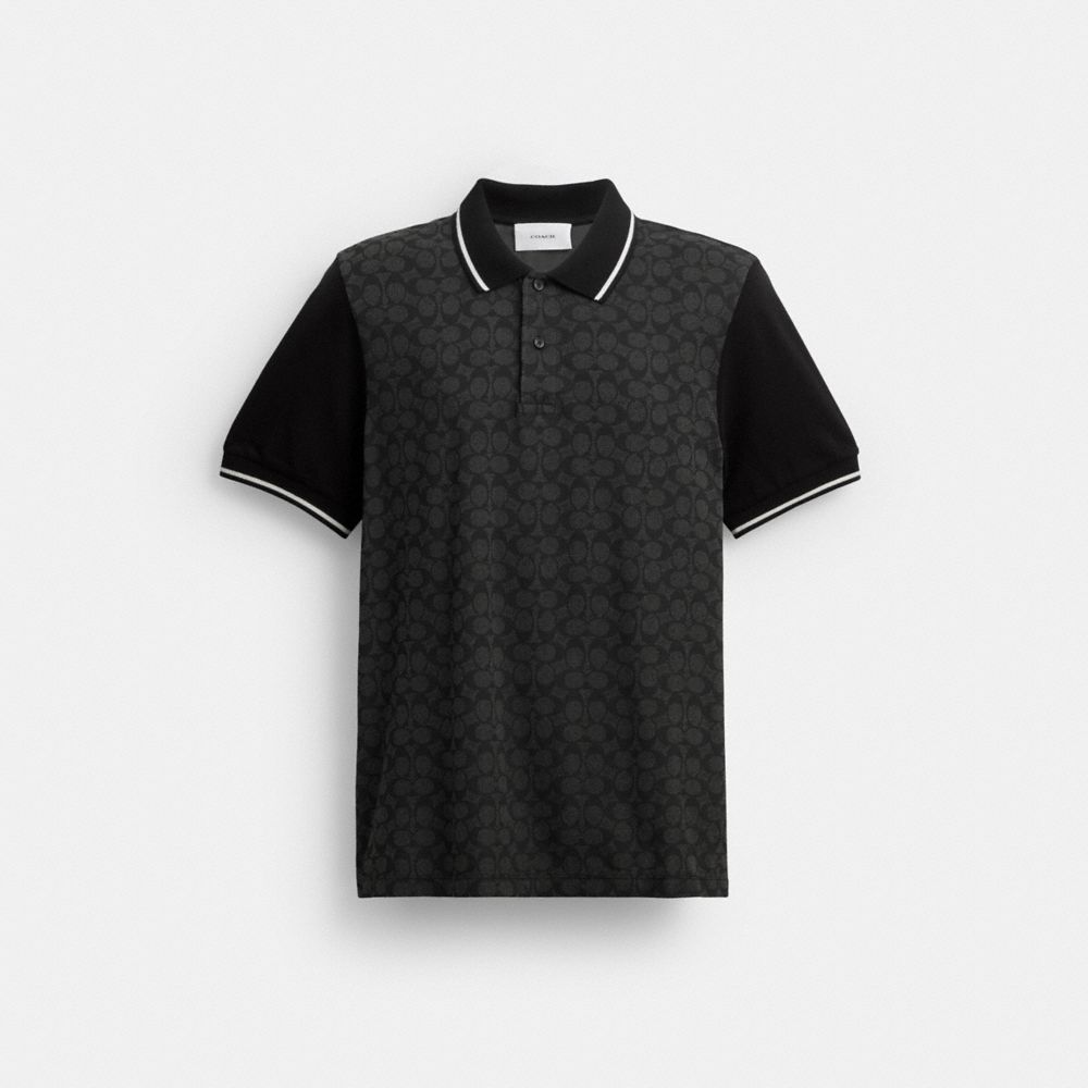 COACH CBW41 Signature Polo Charcoal Signature