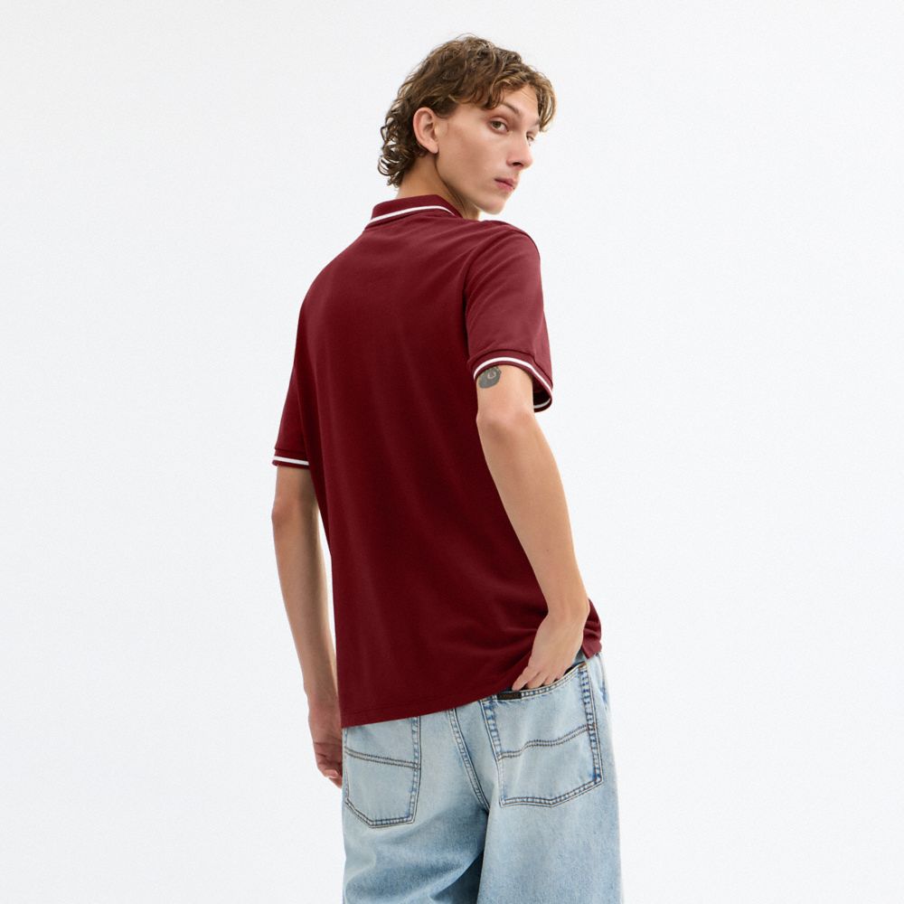 SIGNATURE TRIM POLO IN ORGANIC COTTON
