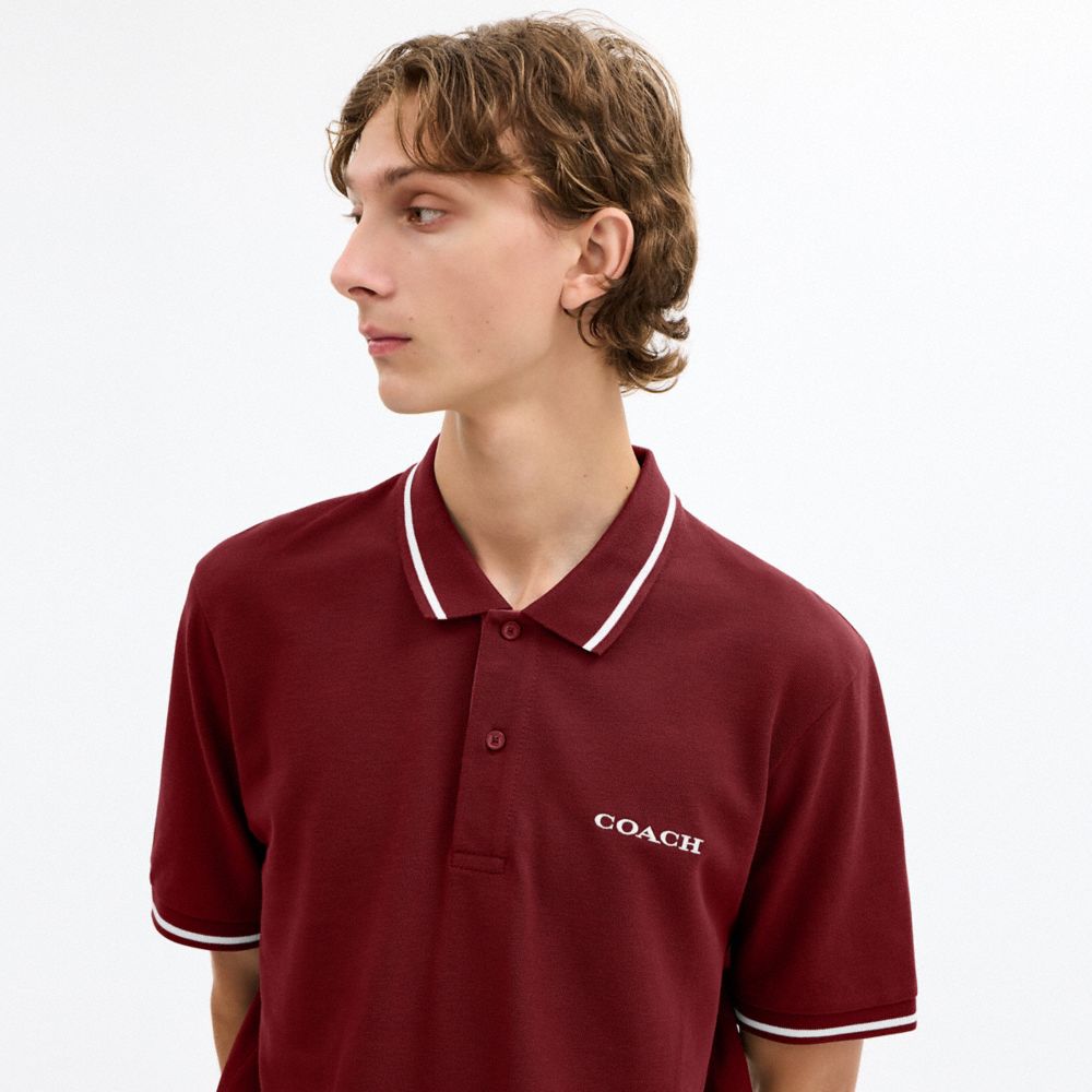 SIGNATURE TRIM POLO IN ORGANIC COTTON