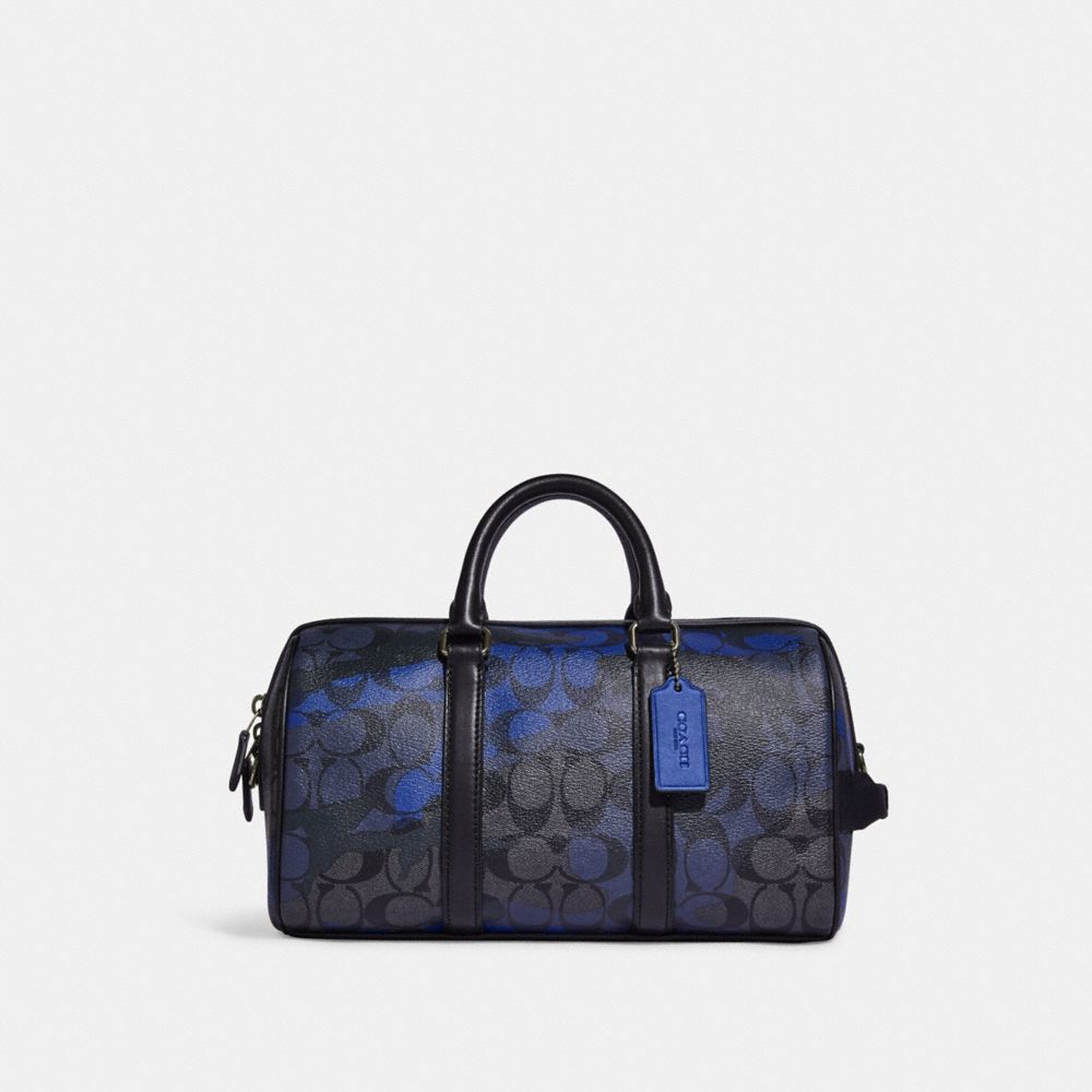 COACH CC025 Venturer Crossbody In Signature Canvas With Camo Print Gunmetal/Charcoal/Sport Blue Multi