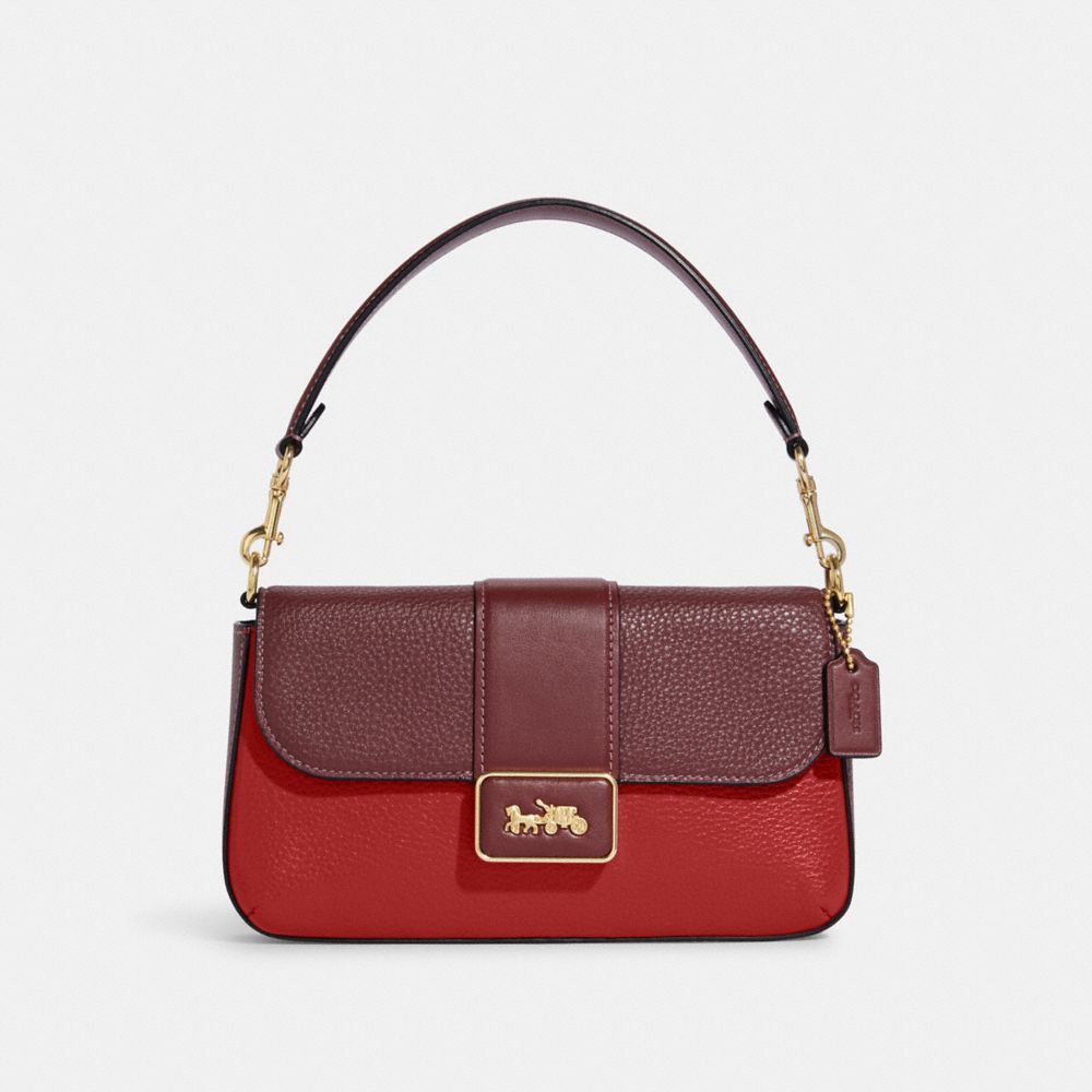 Multicolorblock Leather Mini Grace Crossbody - CC057 - Im/Red Apple Multi