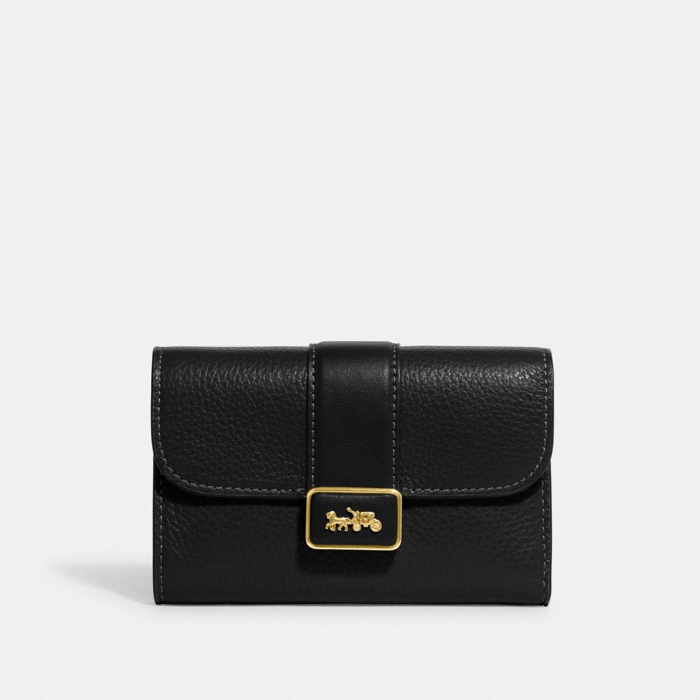 COACH CC059 Medium Grace Wallet GOLD/BLACK