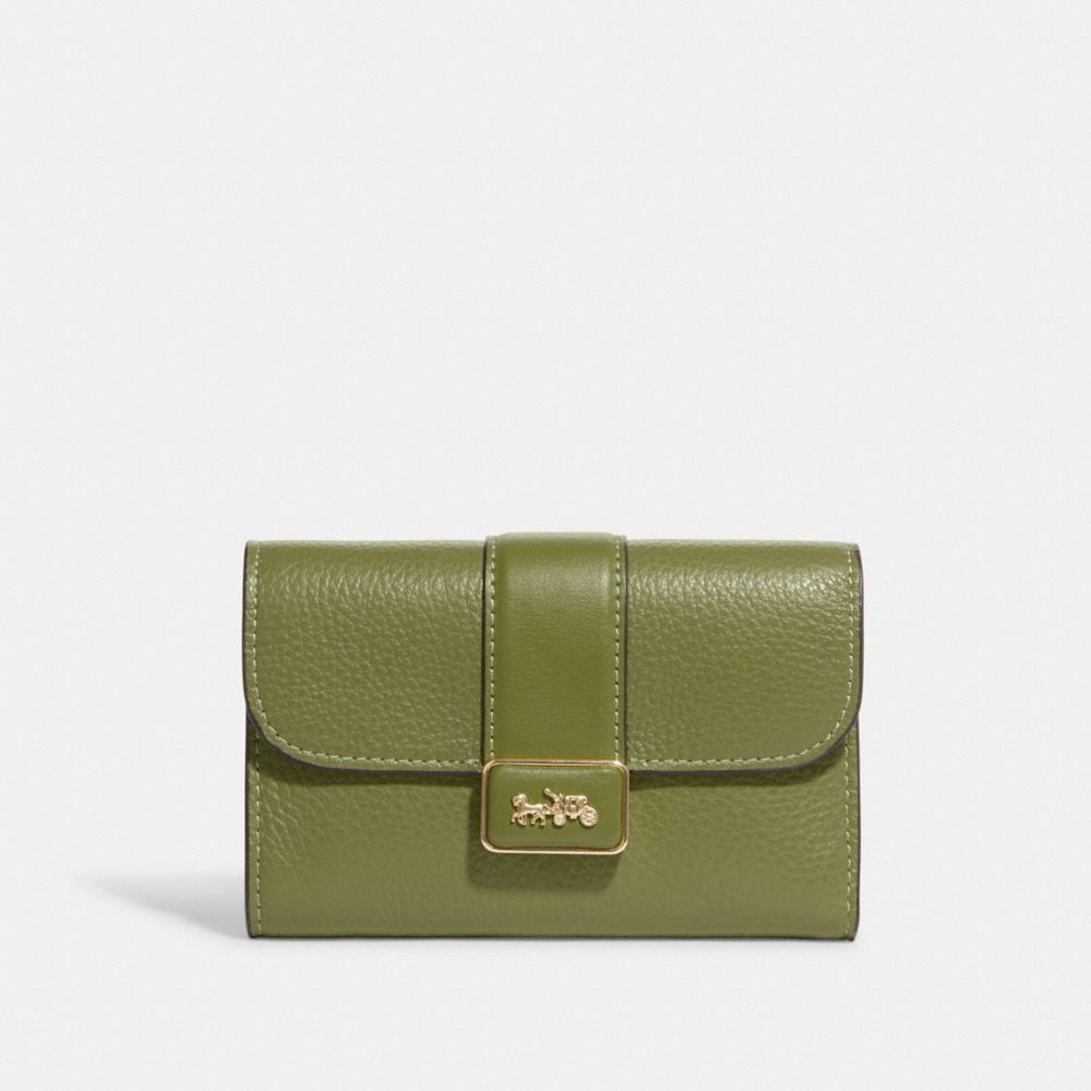 Medium Grace Wallet - CC059 - IM/Olive Green