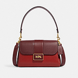 Grace Shoulder Bag In Colorblock - CC067 - IM/Red Apple Multi