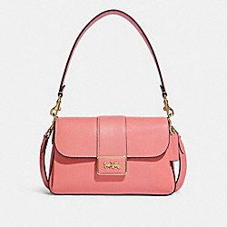 Grace Shoulder Bag - CC068 - Gold/Candy Pink