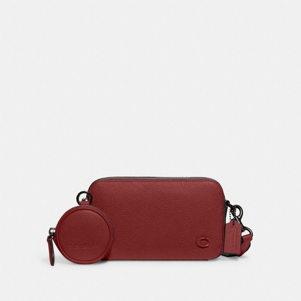 COACH CC070 Charter Slim Crossbody Bag RUBY RED
