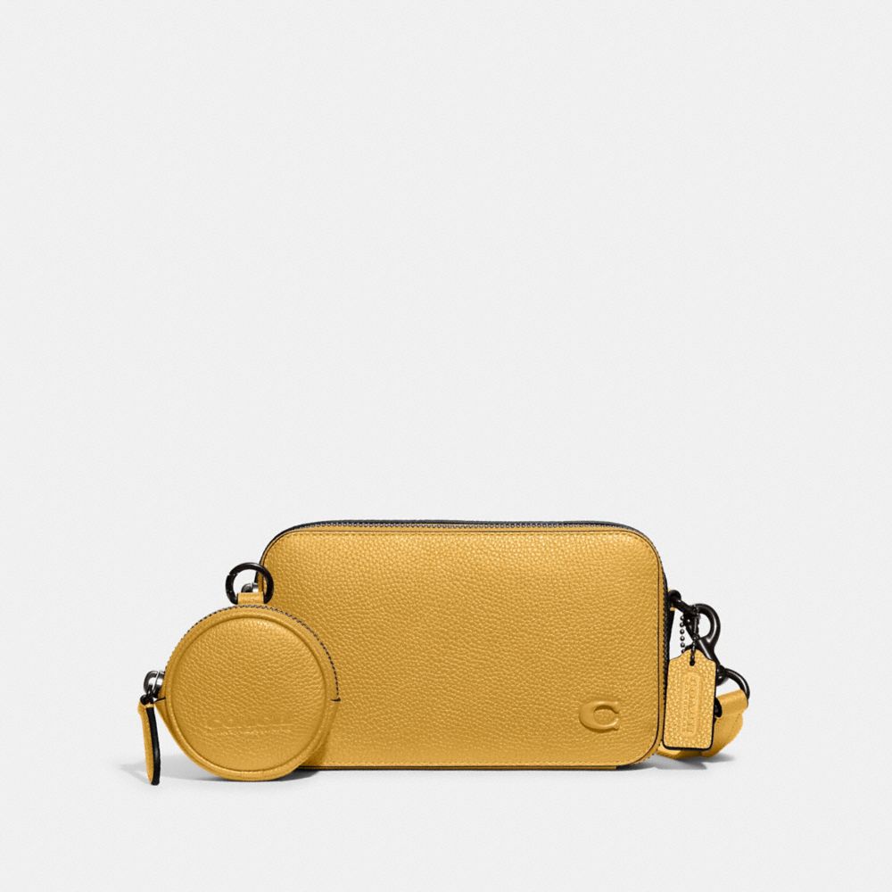 COACH CC070 Charter Slim Crossbody Yellow Gold