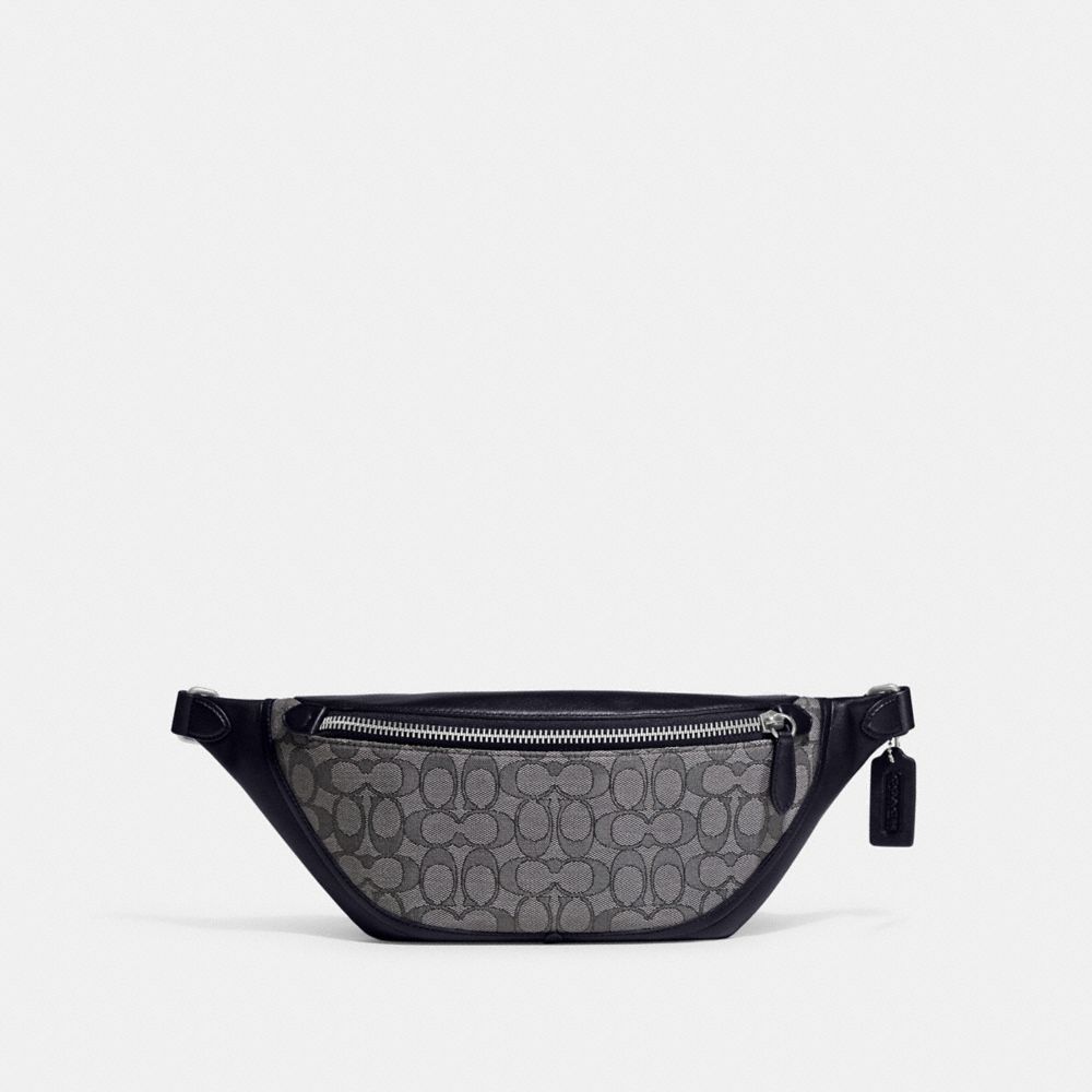 League Belt Bag In Signature Jacquard - CC073 - Midnight Navy