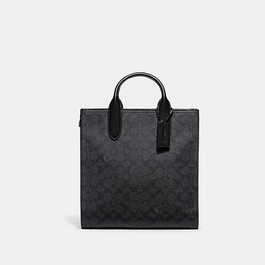 CC096 - Gotham Tall Tote 24 In Signature Canvas Charcoal