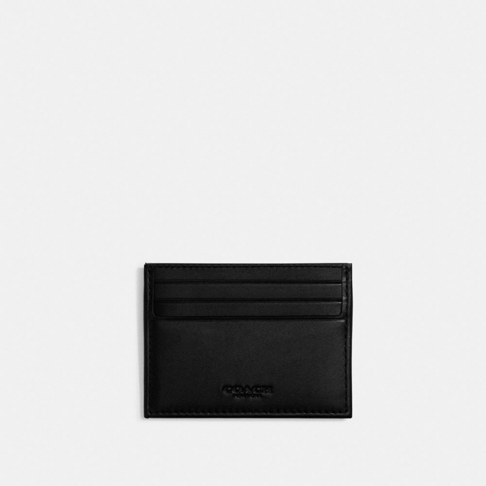 CC102 - Card Case In Signature Jacquard Charcoal/Black