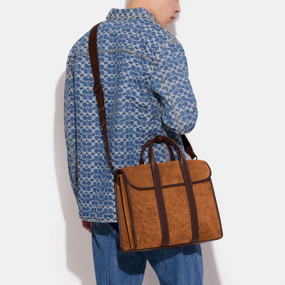 GOTHAM 經典 SIGNATURE 麂皮公事包