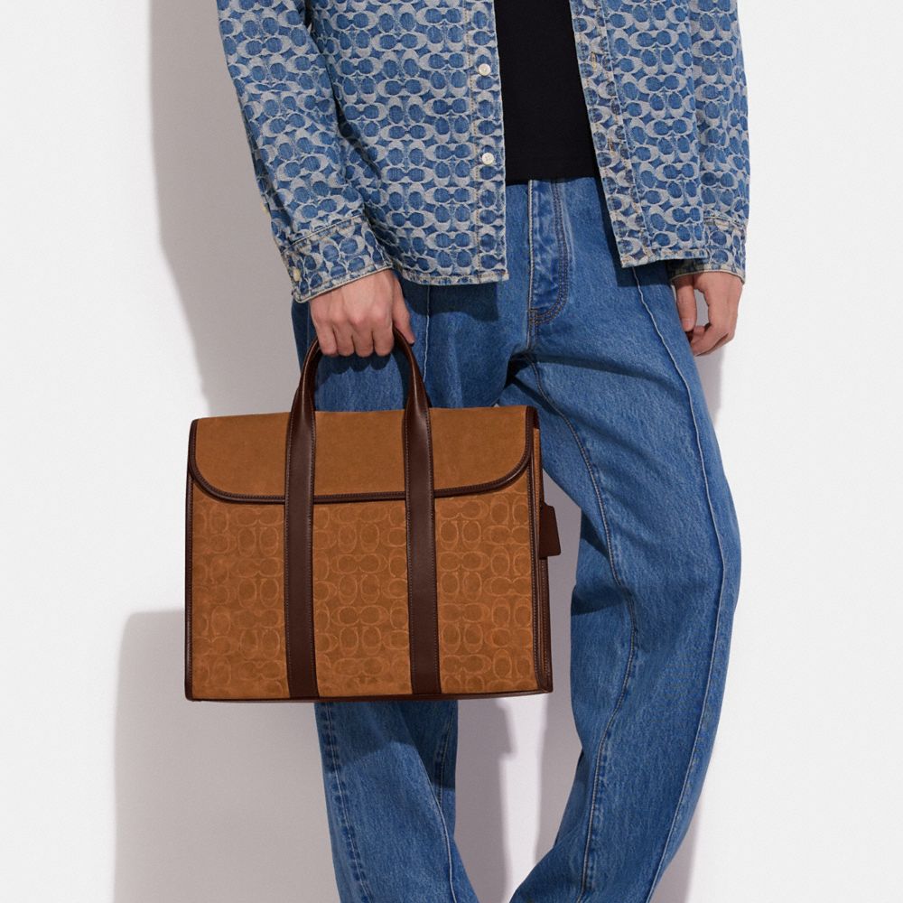 GOTHAM 經典 SIGNATURE 麂皮公事包