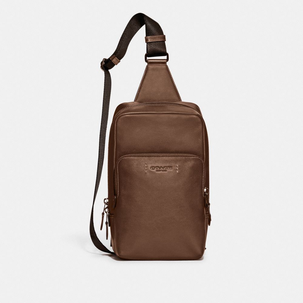 COACH CC108 Gotham Pack DARK SADDLE
