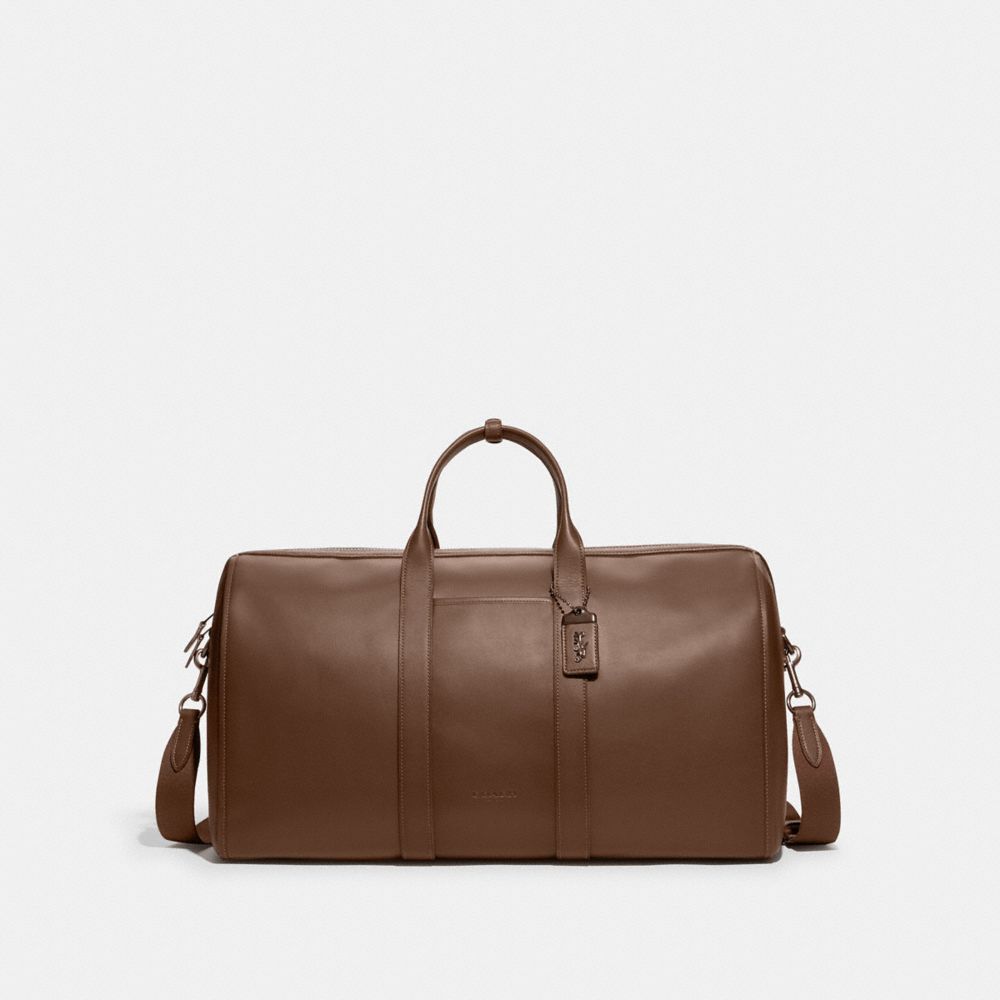 COACH CC112 Gotham Duffle In Glovetanned Leather Dark Saddle