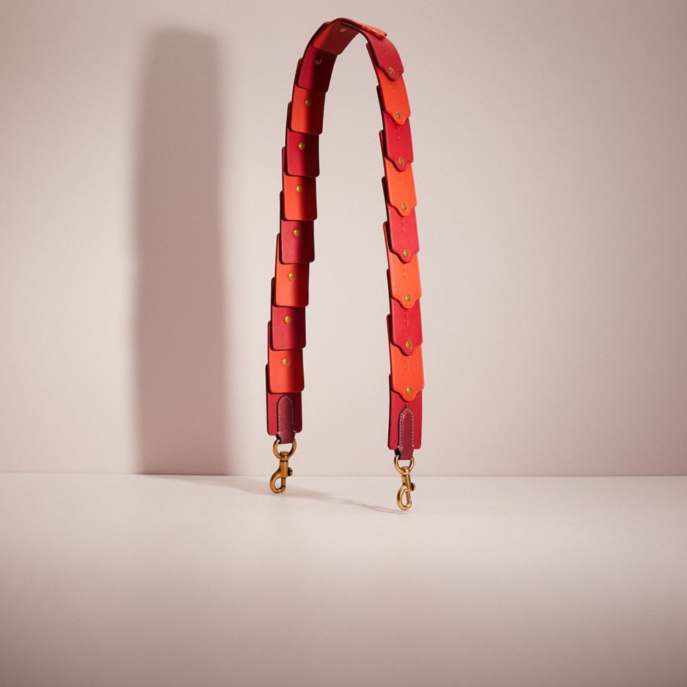 CC133 - Remade Colorblock Linked Hangtag Strap Red