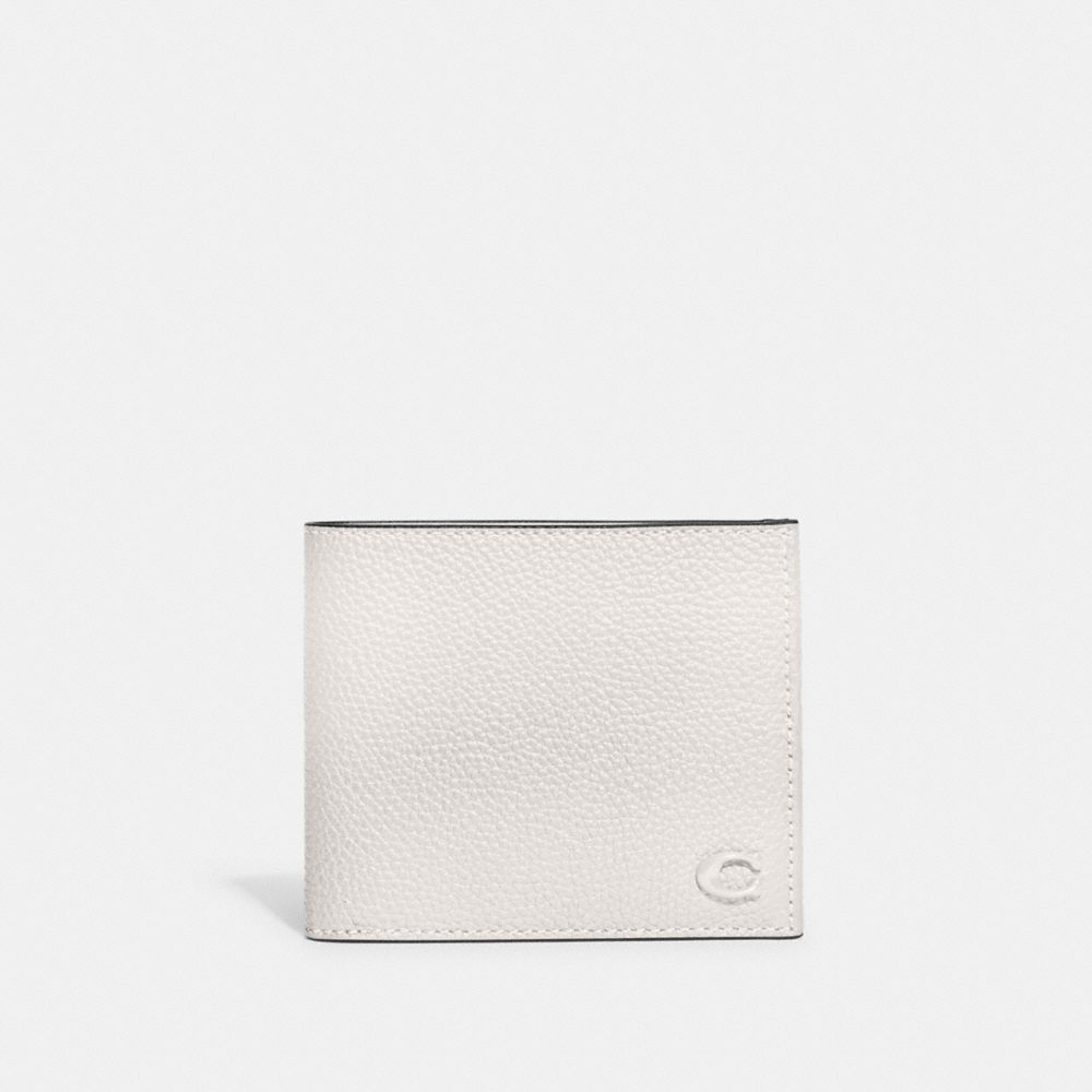 COACH CC136 Double Billfold Wallet Chalk