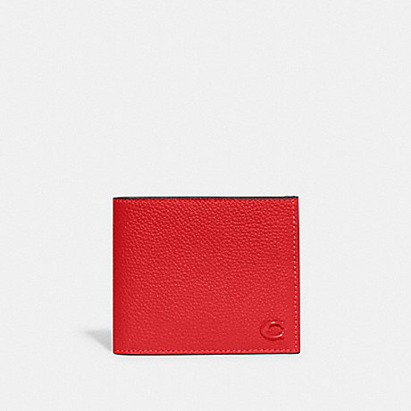 COACH CC136 Double Billfold Wallet Sport-Red