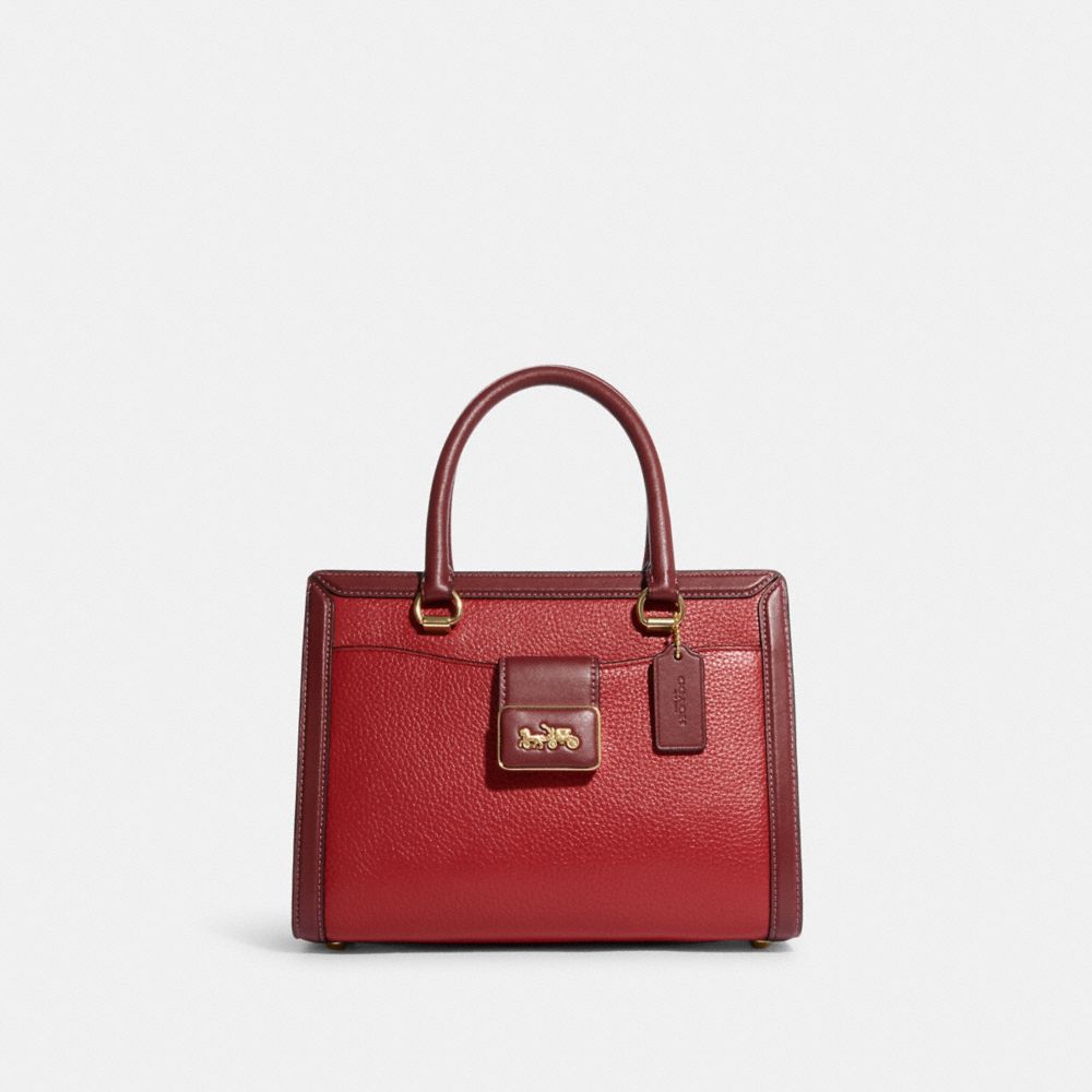 COACH CC140 Grace Carryall In Colorblock IM/Red Apple Multi