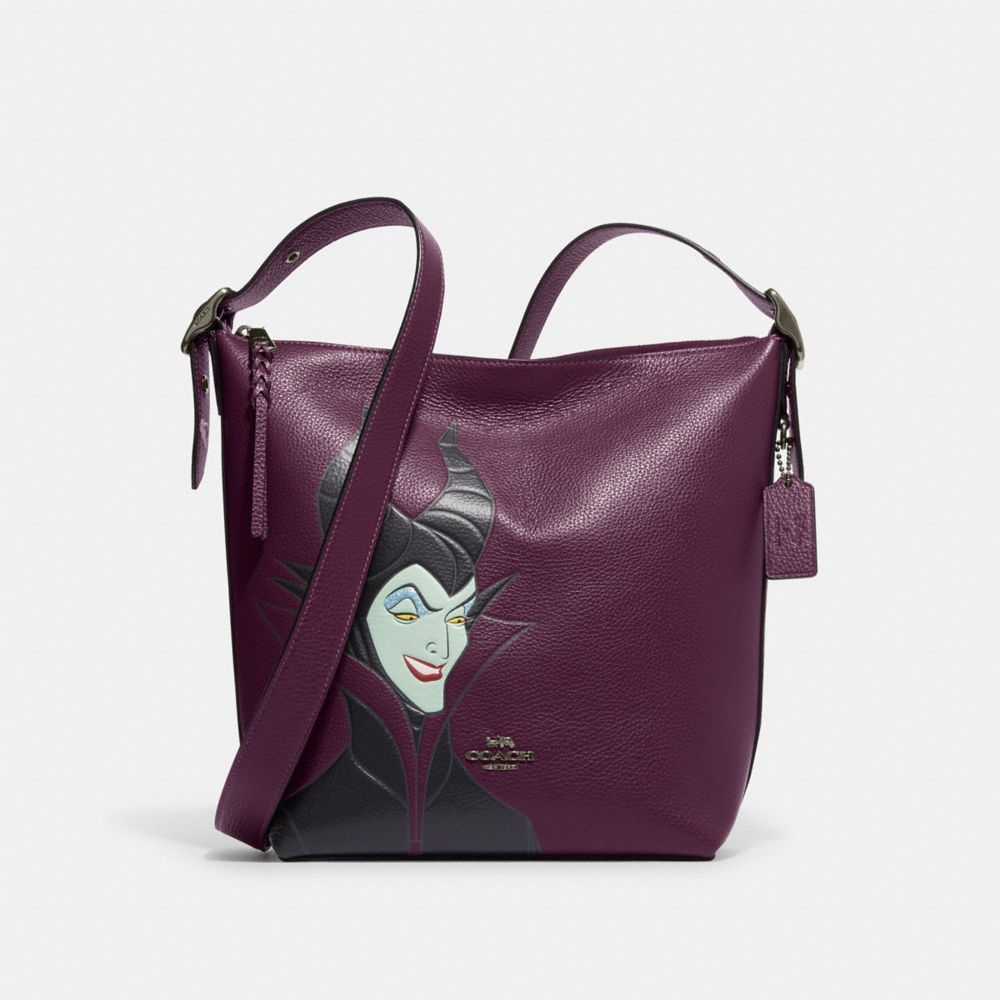 Coach X Disney Villains City Tote W/ Signature Canvas Interior MALEFICENT  Motif