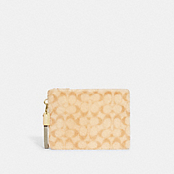 Charter Pouch In Signature Shearling - CC157 - Natural