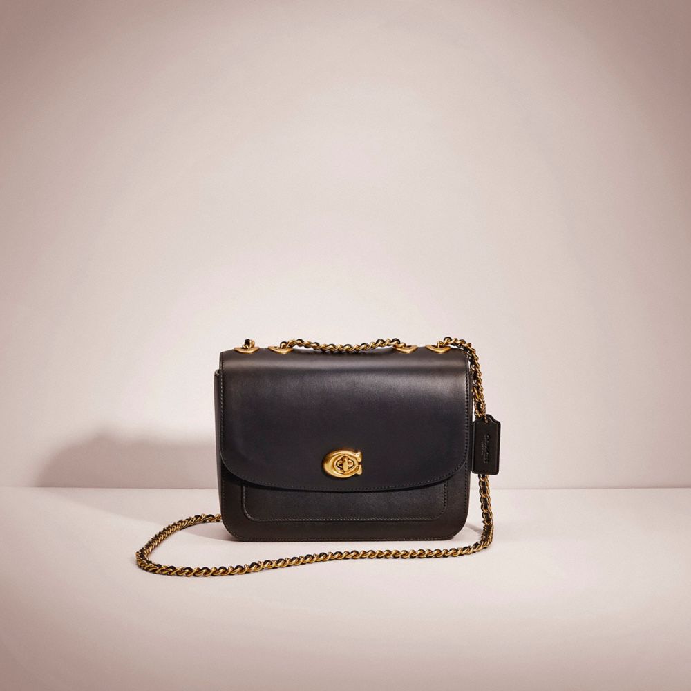 CC196 - Restored Madison Shoulder Bag Brass/Black