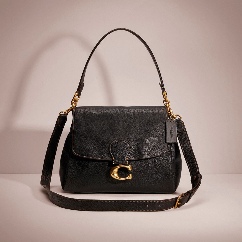 CC208 - Restored May Shoulder Bag Brass/Black