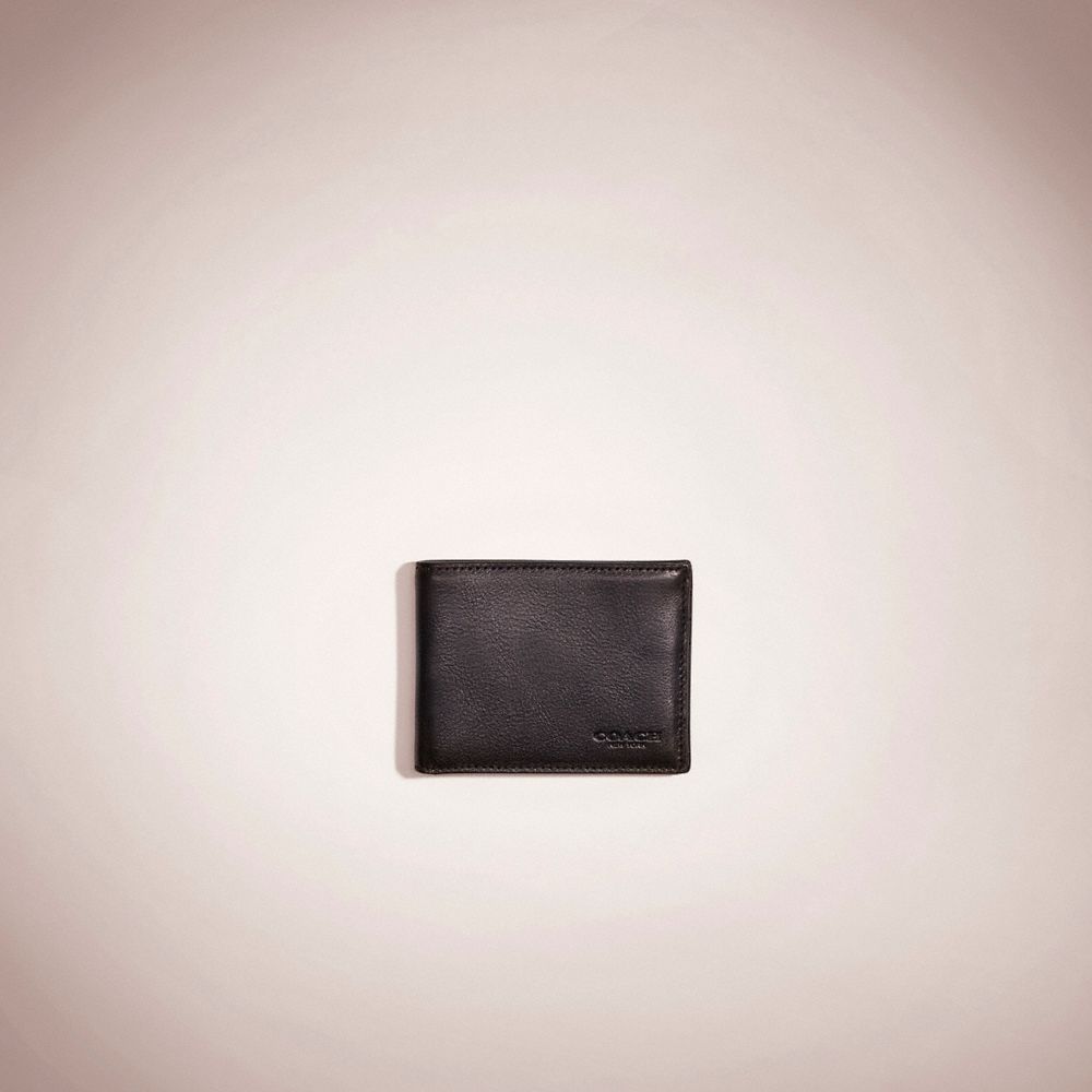 CC216 - Restored Slim Billfold Wallet Black