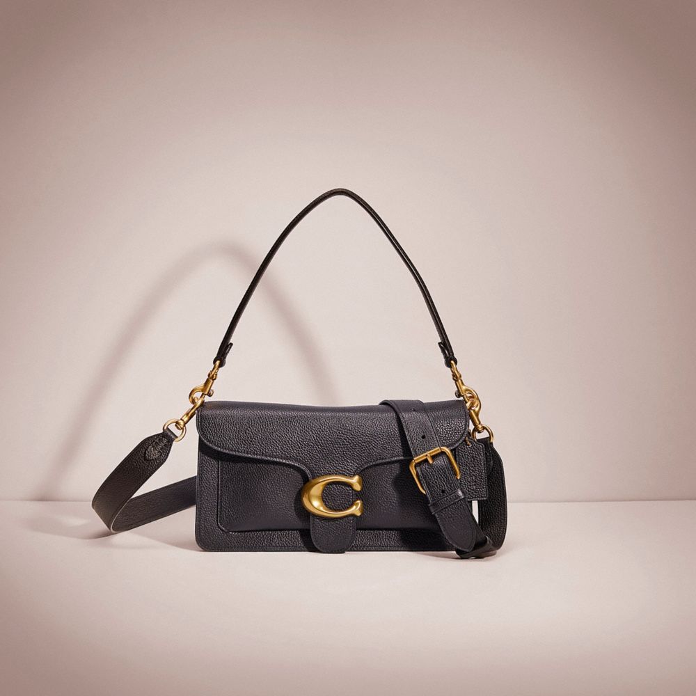 CC245 - Restored Tabby Shoulder Bag 26 Brass/Black