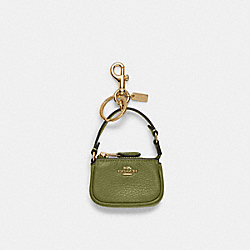 COACH CC313 Mini Nolita Bag Charm IM/OLIVE GREEN