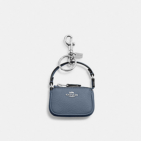 COACH CC313 Mini Nolita Bag Charm Silver/Light-Mist