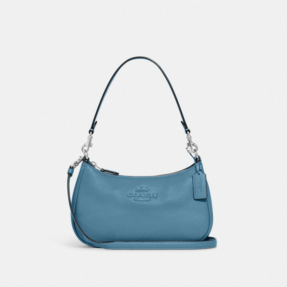 COACH CC321 Teri Shoulder Bag SV/Pacific Blue