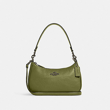 COACH CC324 Teri Shoulder Bag QB/Olive-Green