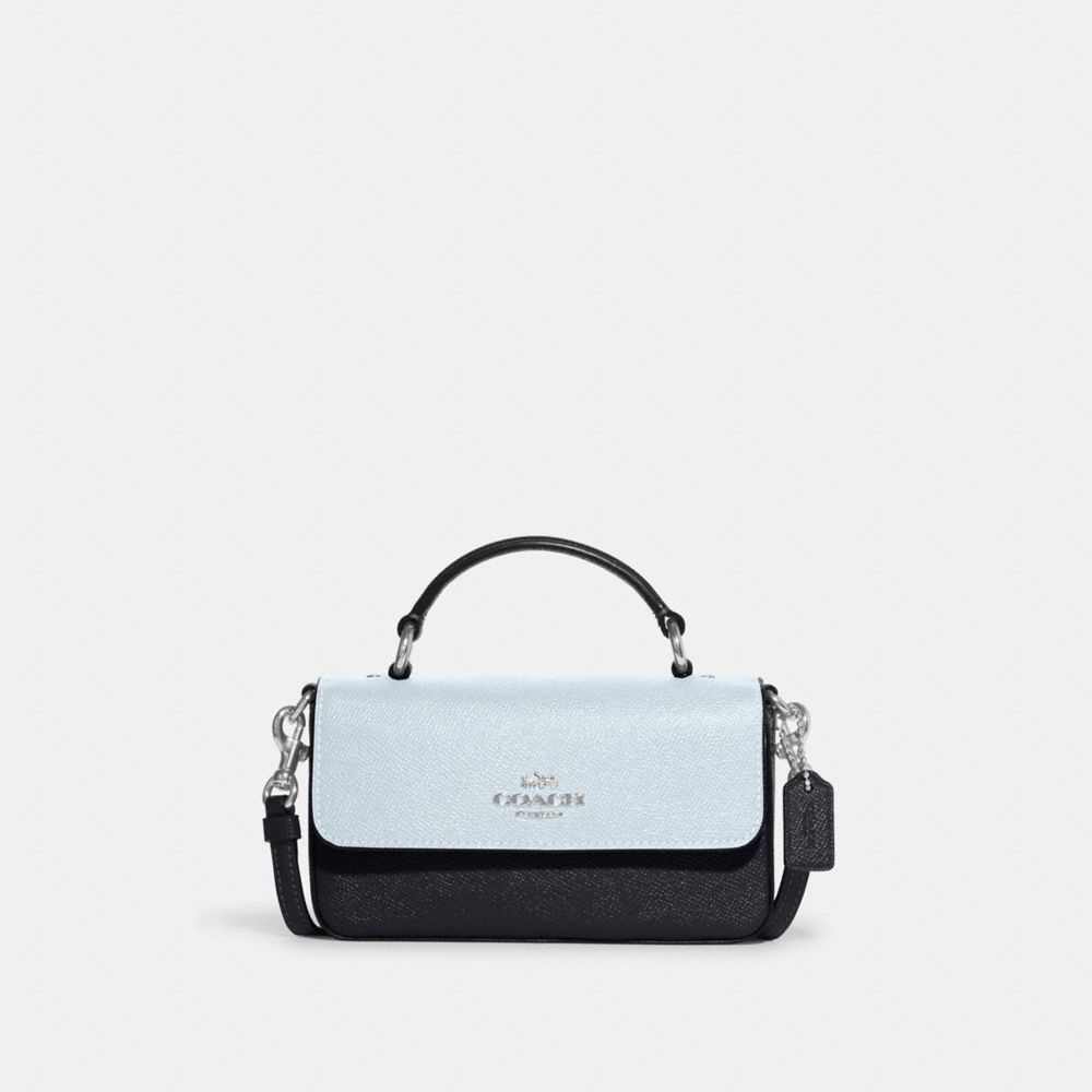COACH CC339 Mini Josie Top Handle Crossbody In Colorblock SILVER/MIDNIGHT MULTI