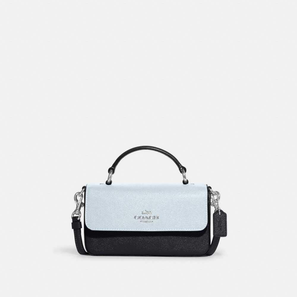 COACH CC339 Mini Josie Top Handle Crossbody In Colorblock Silver/Midnight Multi