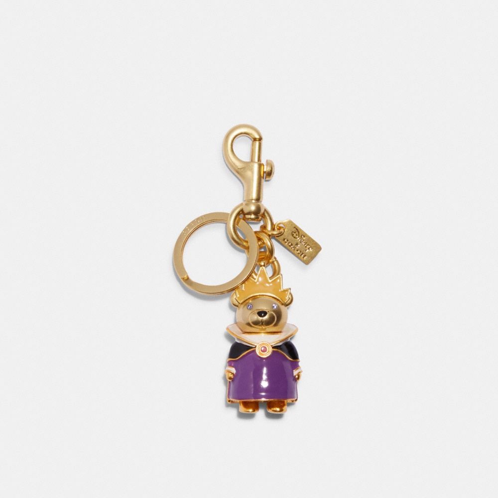 COACH CC345 Disney X Coach Evil Queen Bear Bag Charm GOLD/MULTI