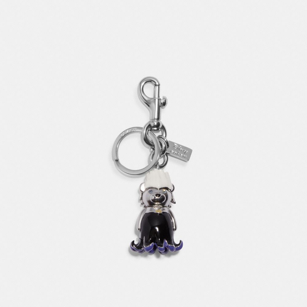 COACH CC346 Disney X Coach Ursula Bear Bag Charm SILVER/MULTI