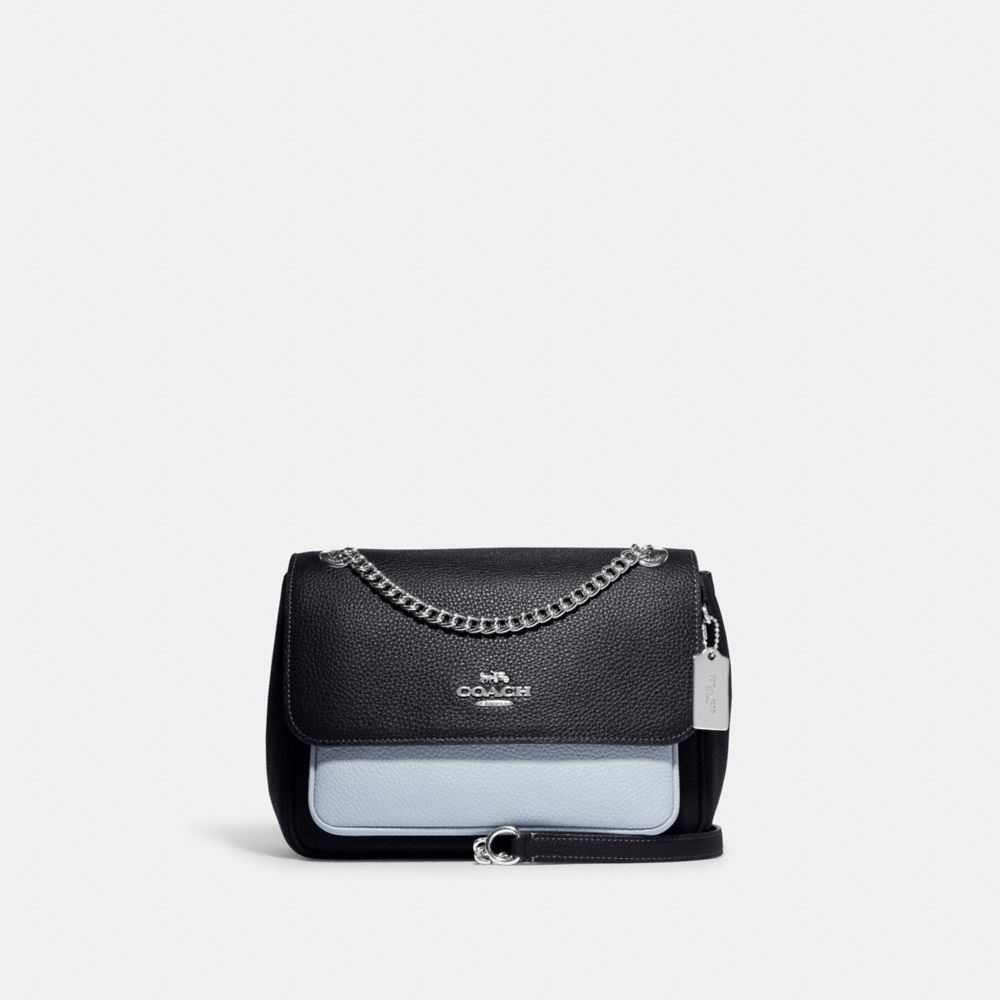 COACH CC351 Klare Crossbody 25 In Colorblock Silver/Midnight Multi