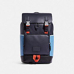 Track Backpack In Colorblock - CC354 - QB/Midnight/Pacific Multi