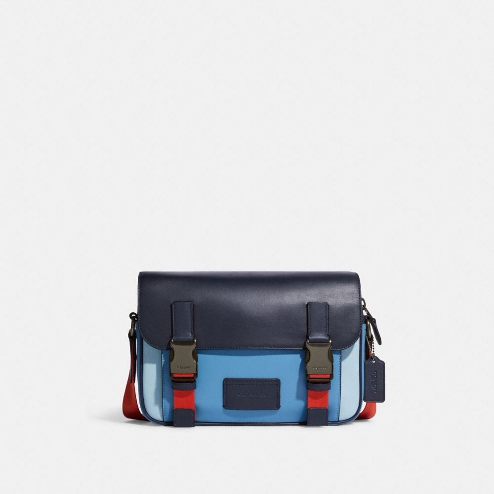 COACH CC356 Track Crossbody In Colorblock QB/Midnight/Pacific Multi